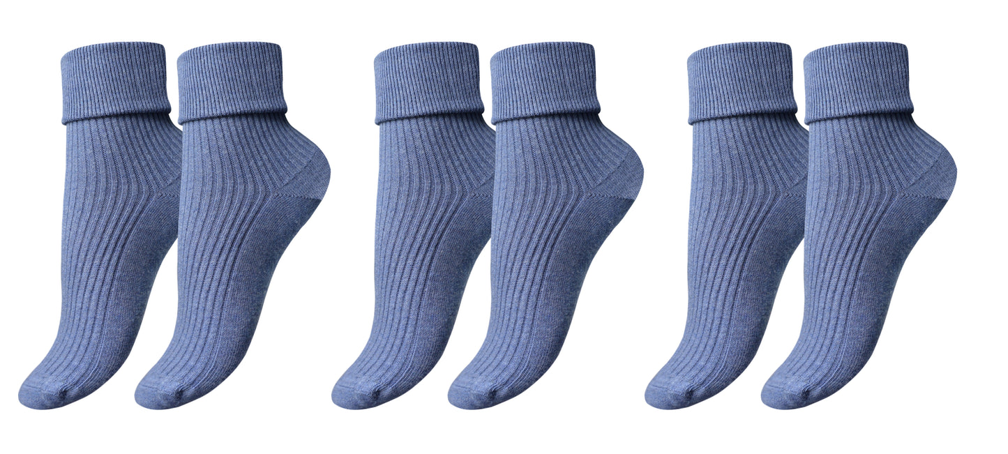 tittimitti®100% Organic Combed Cotton Luxury Women's Socks 3-Pack. Made in Italy.