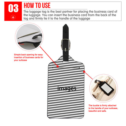 Custom Luggage Tags Boarding Card Fashion Travel Suitcases Tags