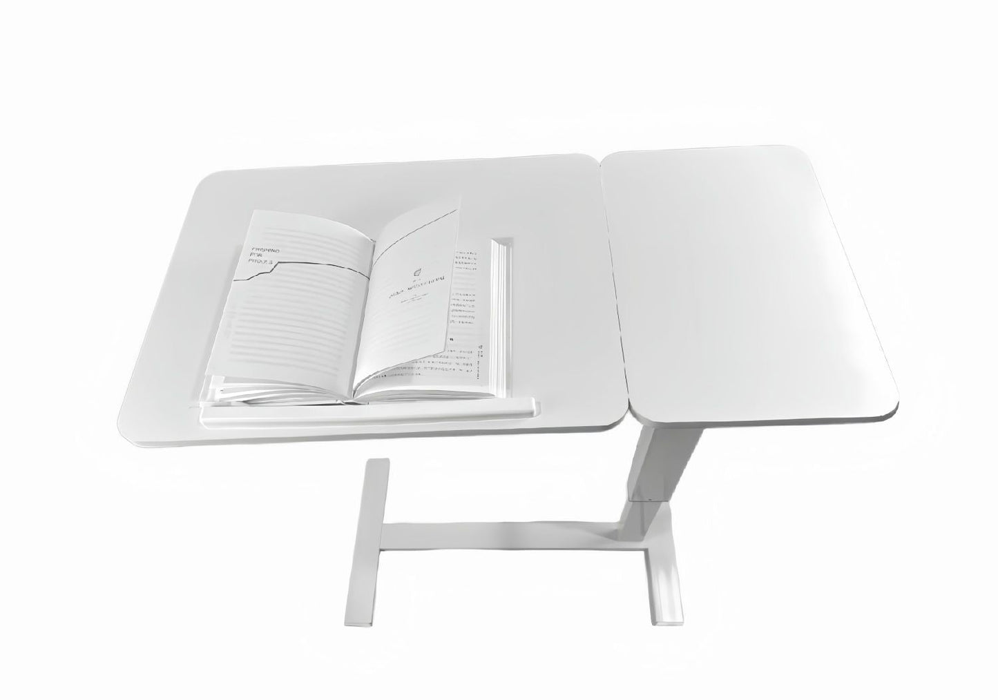 Overbed Bedside Desk Mobile Rolling Laptop Stand Tilting Overbed Table with Wheels Height Adjustable Tray Table for Laptop Bed Sofa Side Table ,Bedside Table(WHITE)