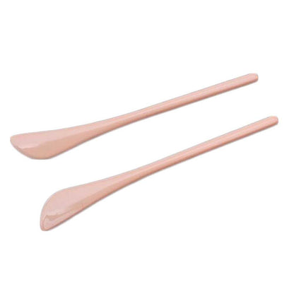 2 Pairs Cream Color Eyeglass End Tips Replacement Earsocks Pieces Tube for Thin Metal Eyeglass Temple Arm