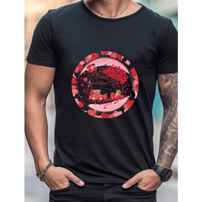 Celebrate in Style with This 100% Cotton Men's Valentine's Day Tee