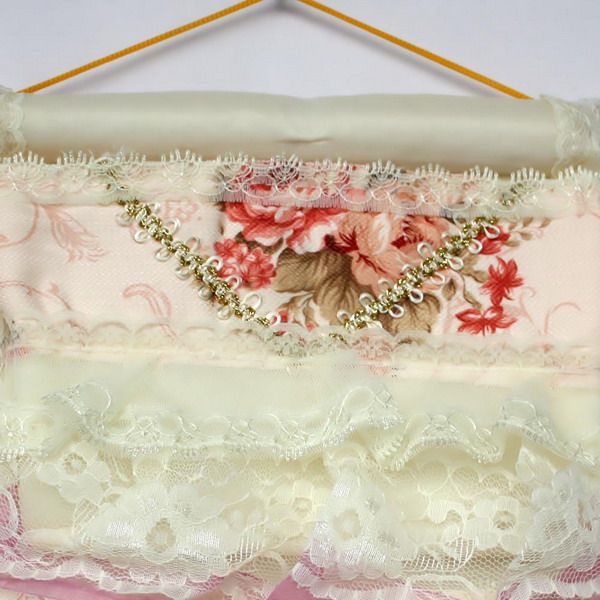 [Bud Silk] Purple Lace/Wall Hanging/ Wall Organizers / Wall Baskets / Hanging Baskets (11*19)