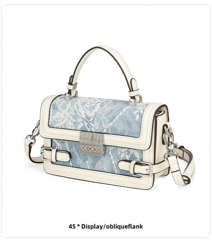 New glacier blue pillow bag this year's popular models of large-capacity fashion leisure women's bags