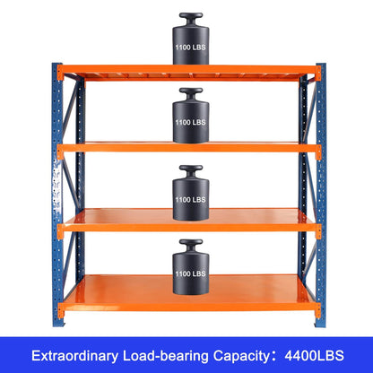 Garage shelves Heavy Duty - 4400 lbs garage storage 4 levels, adjustable metal shelving units and storage, industrial shelves utility shelves for commercial store tools gym