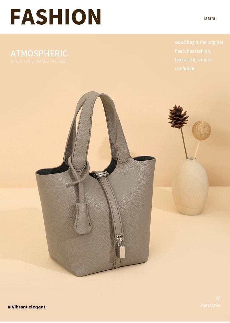 Bucket bag niche design vegetable basket women's bag senior sense small handbag fashion commuter crossbody bag texture bag