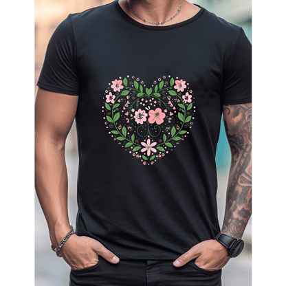 Celebrate in Style with This 100% Cotton Men's Valentine's Day Tee