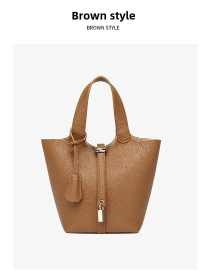 Bucket bag niche design vegetable basket women's bag senior sense small handbag fashion commuter crossbody bag texture bag