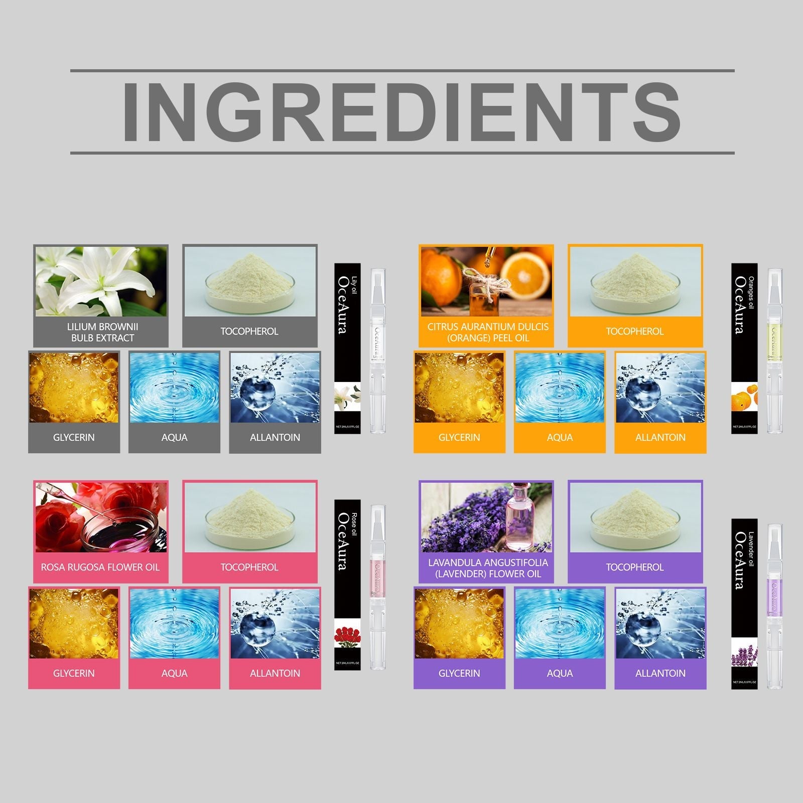 Oceaura Nail Care Nourishes Oil Pen, Moistens And Protects Nails And Nails With Anti-Dead Skin Barbs