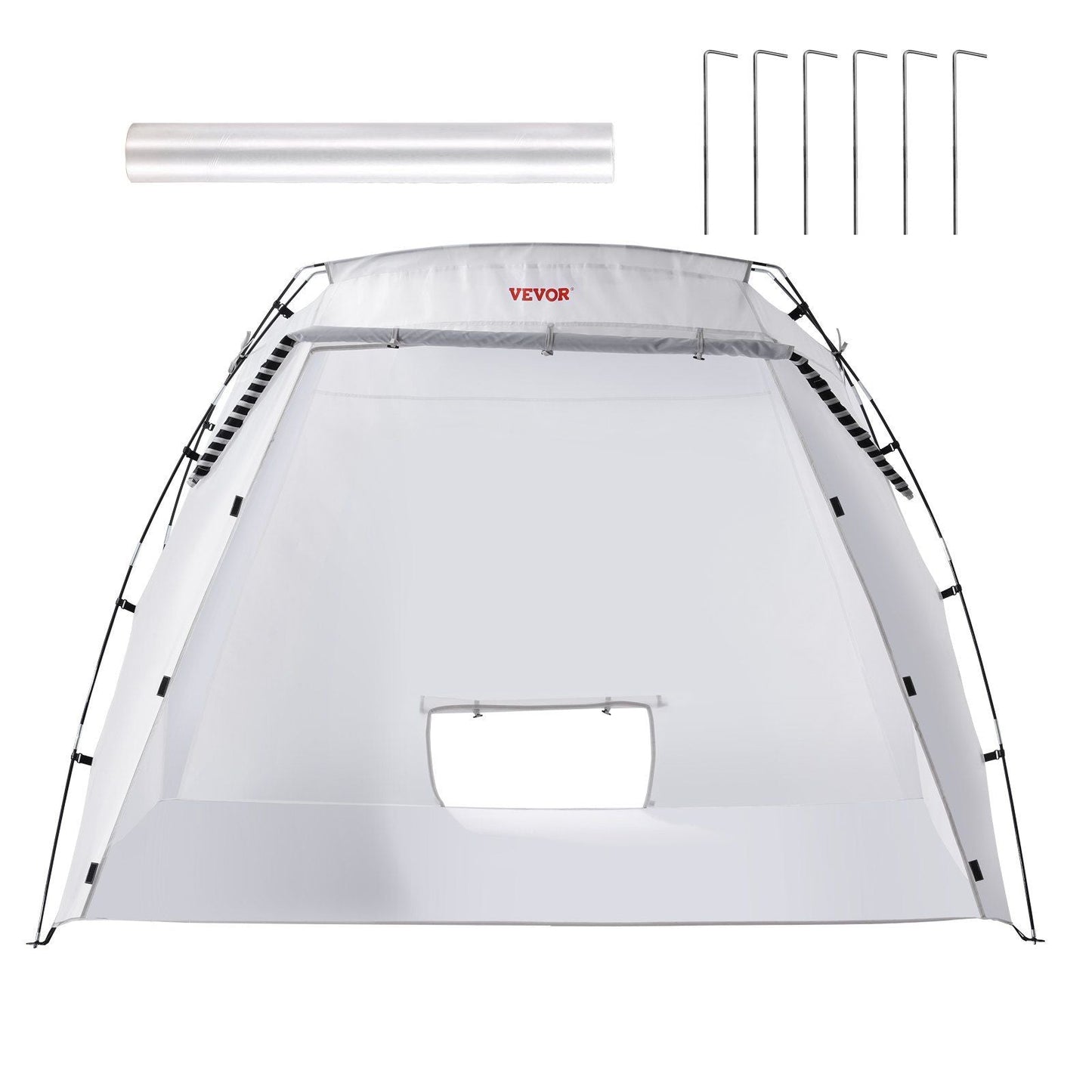 Portable Paint Booth, Larger Spray Paint Tent with Built-in Floor & Mesh Screen, Painting Tent Station for Furniture DIY Hobby Tool, 7.5x5.2x5.2ft Spray Paint Shelter