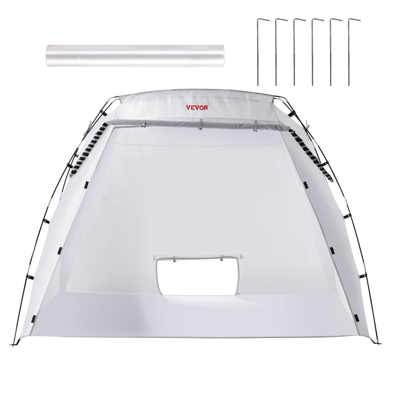 Portable Paint Booth, Larger Spray Paint Tent with Built-in Floor & Mesh Screen, Painting Tent Station for Furniture DIY Hobby Tool, 7.5x5.2x5.2ft Spray Paint Shelter