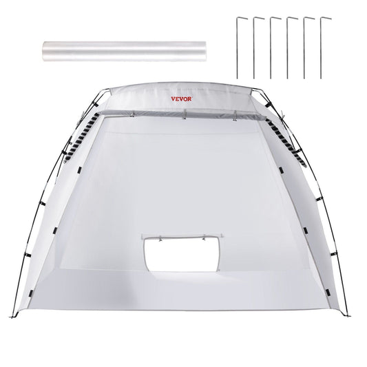 Portable Paint Booth, Larger Spray Paint Tent with Built-in Floor & Mesh Screen, Painting Tent Station for Furniture DIY Hobby Tool, 7.5x5.2x5.2ft Spray Paint Shelter