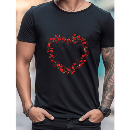 Celebrate in Style with This 100% Cotton Men's Valentine's Day Tee