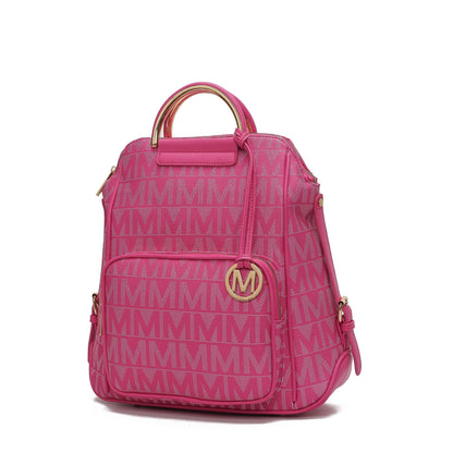 MKF Collection Cora Milan M Signature Trendy Backpack by Mia k