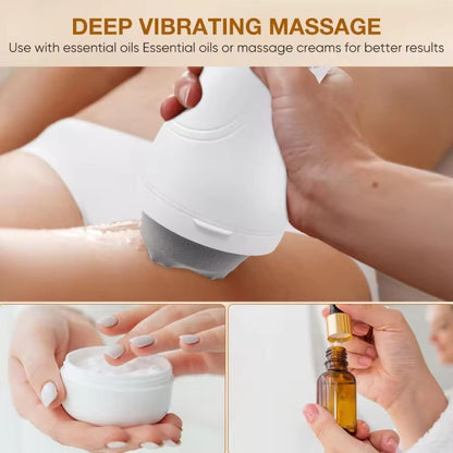 Body Massager 8 Heads Vibrater Massagers Body Shaping Massage Equipment Roller Shoulder and Neck Massage Machine Handheld-Cellulite Massager for Relax Body with Free Gift