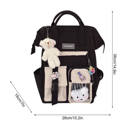 2021 Preppy Purple Backpack Women Waterproof Candy Colors Backpacks Fancy High School Bags for Teenage Girl Cute Travel Rucksack