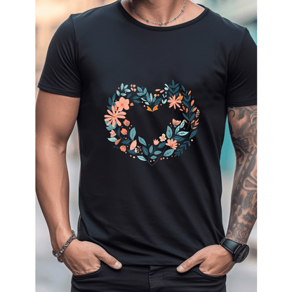 Celebrate in Style with This 100% Cotton Men's Valentine's Day Tee