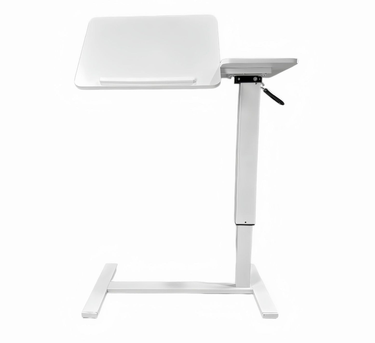 Overbed Bedside Desk Mobile Rolling Laptop Stand Tilting Overbed Table with Wheels Height Adjustable Tray Table for Laptop Bed Sofa Side Table ,Bedside Table(WHITE)
