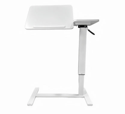 Overbed Bedside Desk Mobile Rolling Laptop Stand Tilting Overbed Table with Wheels Height Adjustable Tray Table for Laptop Bed Sofa Side Table ,Bedside Table(WHITE)