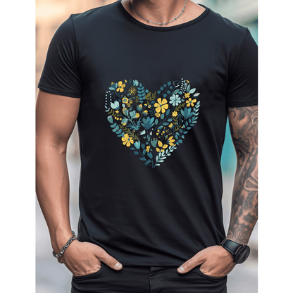 Celebrate in Style with This 100% Cotton Men's Valentine's Day Tee