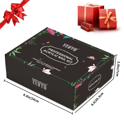 Acrylic Nail Kit with UV Light, 4 Colors Gel Polish Kit with 24 Glitter Colors Acrylic Powder Monomer Liquid