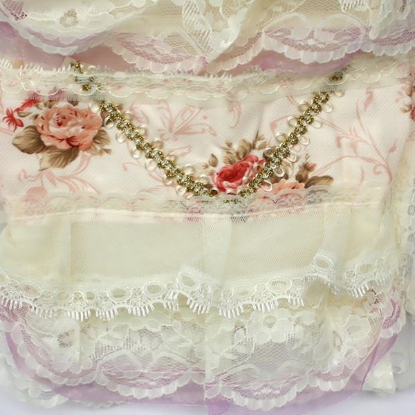 [Bud Silk] Purple Lace/Wall Hanging/ Wall Organizers / Wall Baskets / Hanging Baskets (11*19)