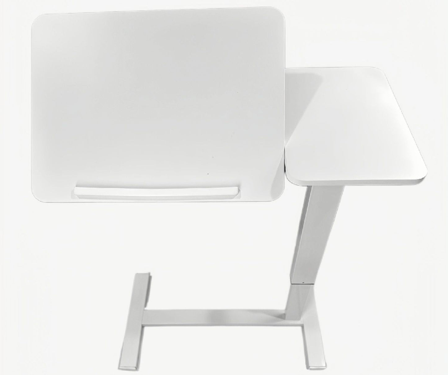 Overbed Bedside Desk Mobile Rolling Laptop Stand Tilting Overbed Table with Wheels Height Adjustable Tray Table for Laptop Bed Sofa Side Table ,Bedside Table(WHITE)