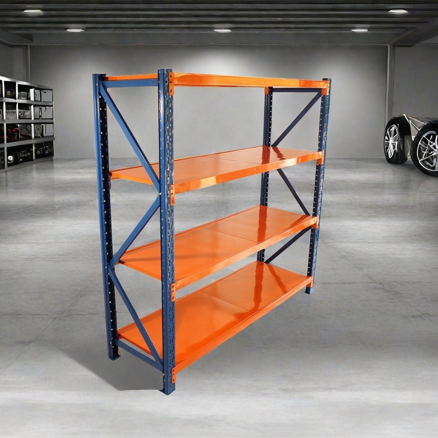 Garage shelves Heavy Duty - 4400 lbs garage storage 4 levels, adjustable metal shelving units and storage, industrial shelves utility shelves for commercial store tools gym