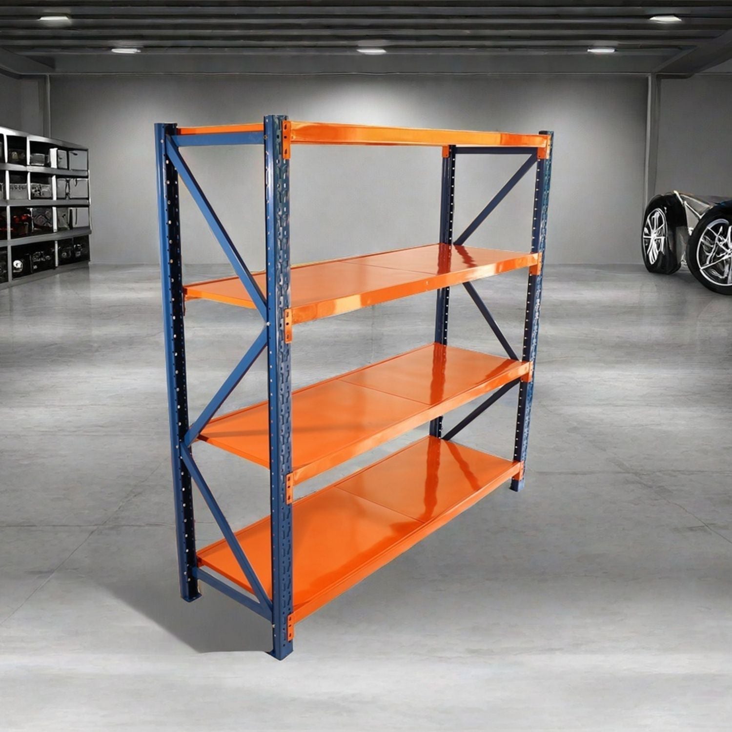 Garage shelves Heavy Duty - 4400 lbs garage storage 4 levels, adjustable metal shelving units and storage, industrial shelves utility shelves for commercial store tools gym