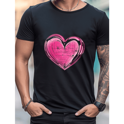 Celebrate in Style with This 100% Cotton Men's Valentine's Day Tee