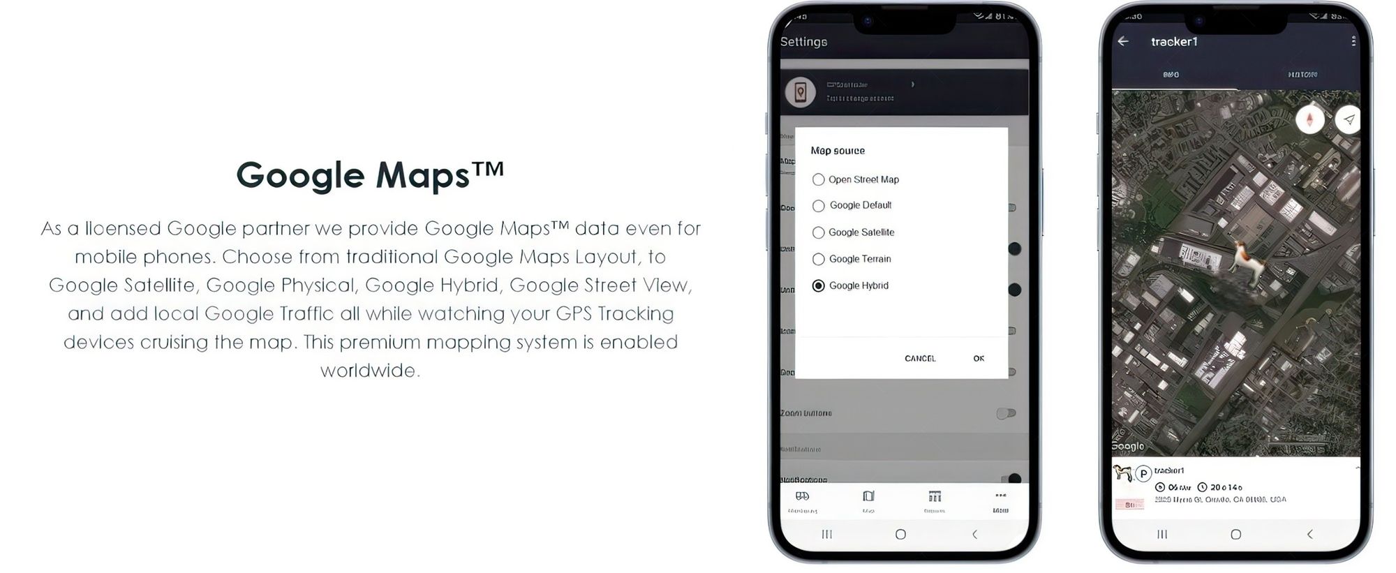Keep Pet Safe with Pet Tracker GPS Dog Collar Tracking Device + Phone App Size:M