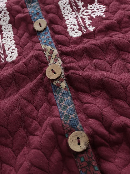 Plus Size Rib Knit Solid Hoodie Colorblock Coat; Women's Plus Slight Stretch Casual Winter Coat