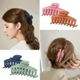 6 Pack Big Claw Clips 4.3 Inch Giant Matte Hair Claw Clips For Women and Girls 6 Color Large Jaw Hair Clips Strong Hold