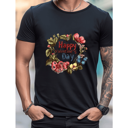 Celebrate in Style with This 100% Cotton Men's Valentine's Day Tee