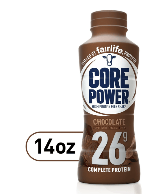Core Power Protein Shake with 26g Protein by fairlife Milk, Chocolate, 14 fl oz