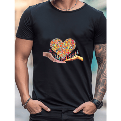 Celebrate in Style with This 100% Cotton Men's Valentine's Day Tee