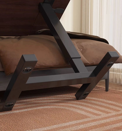 Bedside Table,Folding Overbed Bedside Desk Mobile Rolling Laptop Stand Tilting Overbed Table with Wheels Height Adjustable Tray Table for Laptop Bed Sofa Side Table (WALNUT)