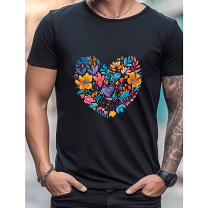 Celebrate in Style with This 100% Cotton Men's Valentine's Day Tee