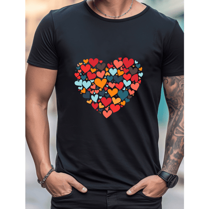 Celebrate in Style with This 100% Cotton Men's Valentine's Day Tee