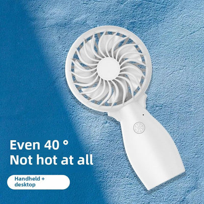 Portable Handheld Fan with USB Rechargeable Battery - Lightweight yet Powerful, 3-Speed Settings, Perfect for Travel, Camping, and Office Use (Ideal Gift for Both Men and Women, 3 Colors Available)