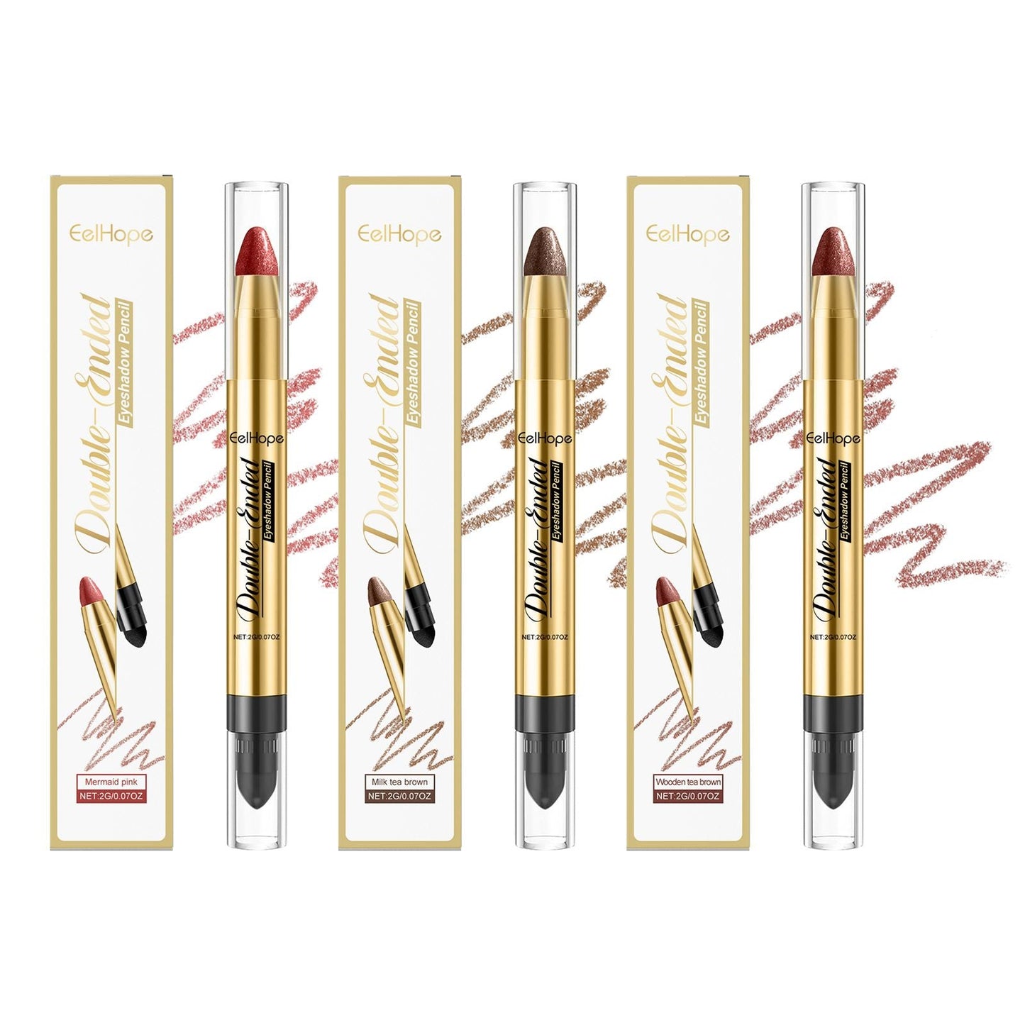 Eelhope Dazzling Eyeshadow Stick A Touch Of Outline Captivating Eye Makeup Light Up Makeup Three-Dimensional Color Sparkle Eyeshadow