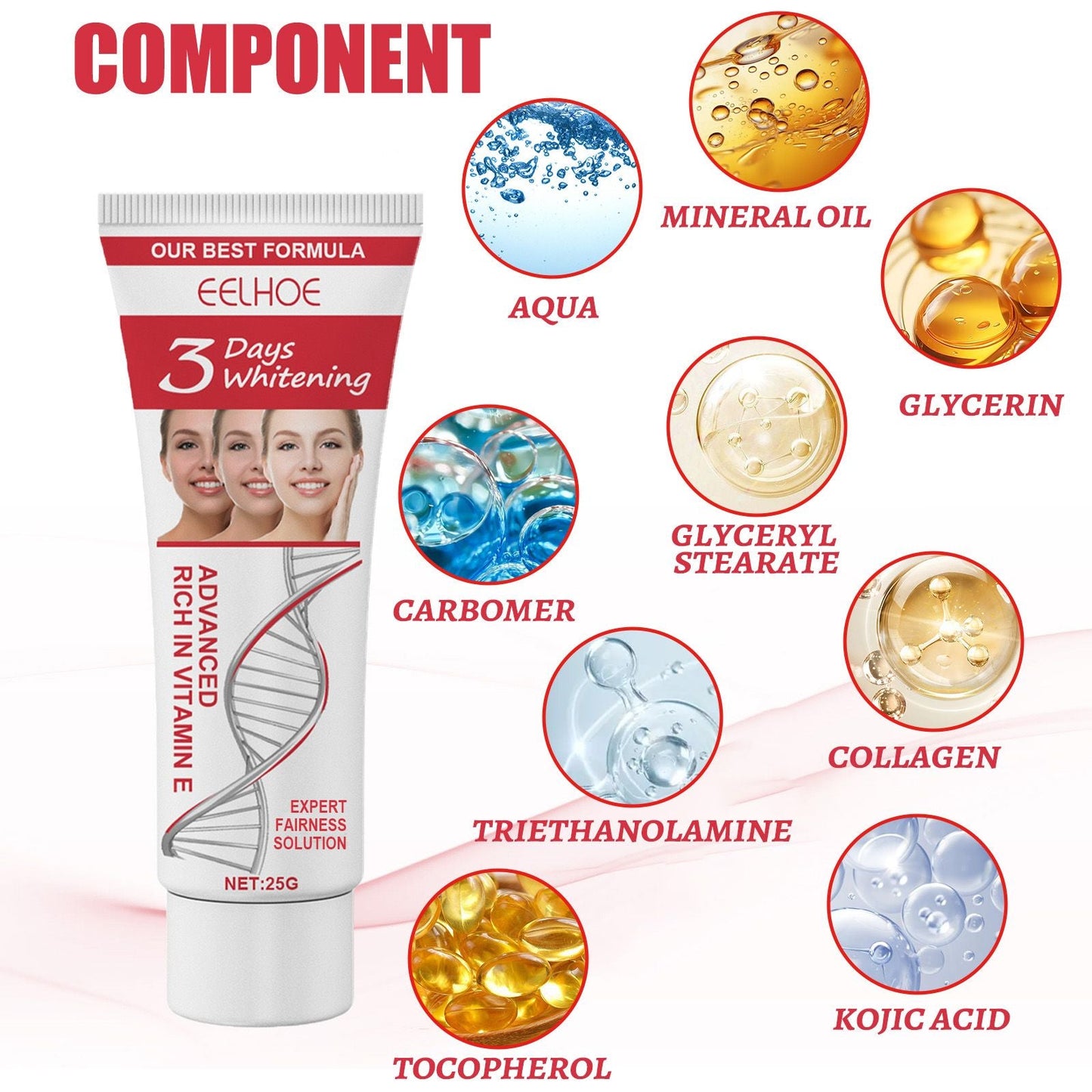 EELHOE Facial Moisturizer Gentle Care Moisturizing Facial Skin Moisturizing Tender And Smooth Skin Moisturizing Cream