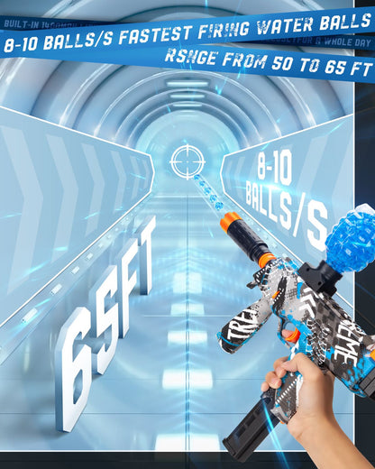 Electric Gel Ball Blaster, High-Speed Gelfire Blaster for Orbeez with 30000 Gel Rounds and Eyewear, Splatter Ball Toys for Outdoor Shooting Game Party Gift Ages 14 & Up, Red Sentinel