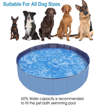 Foldable Pet Swimming Pool PVC Kiddie Baby Dog Swim Pool Bathing Tub Playmat Kids Pools