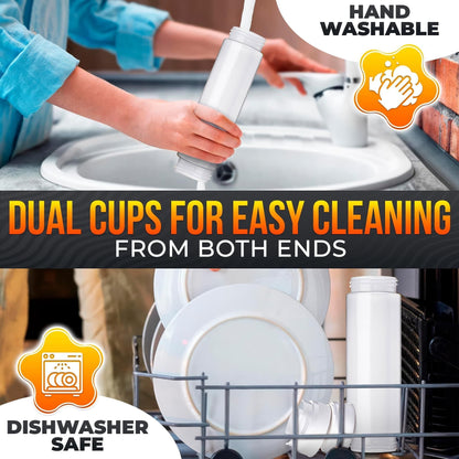 Set of 6 Condiment Squeeze Bottles for Sauces 16 oz Self Closing Valve Easy to Fill Clear Design Ready to Dispense for Dressings Condiments and Sauces Durable and Convenient