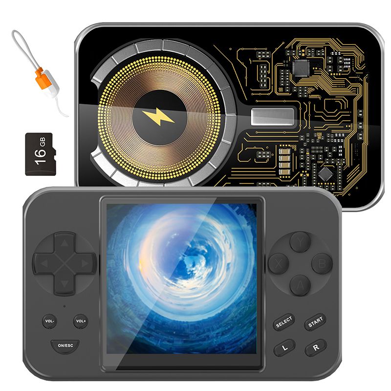 Multifunctional Game Console Power Bank, 20W Wireless Magnetic Charging, 6000+ Built-in Classic Games, MP3, MP4, Digital Photo Frame, E-book, Movie Player Best Holiday Gift.(grey)