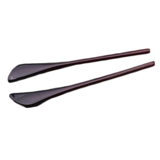 2 Pairs Eyeglass End Tips Replacement Earsocks Pieces Tube for Thin Metal Eyeglass Temple Arm, Brown