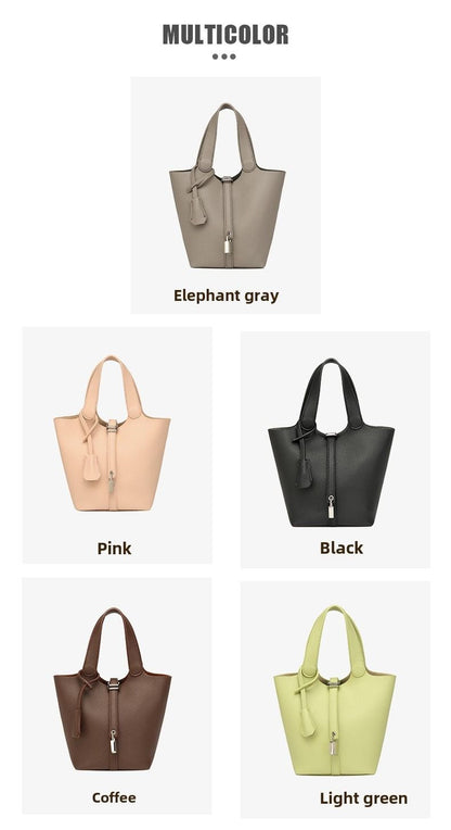 Bucket bag niche design vegetable basket women's bag senior sense small handbag fashion commuter crossbody bag texture bag