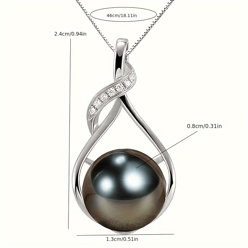 Lxalry Women's Handmade Tahitian-Black Pearl Necklace is the perfect gift for women for birthday, anniversary, Christmas gifts Wife--gift for wife Wedding birthday, anniversary jewelry-mom, girlfriend