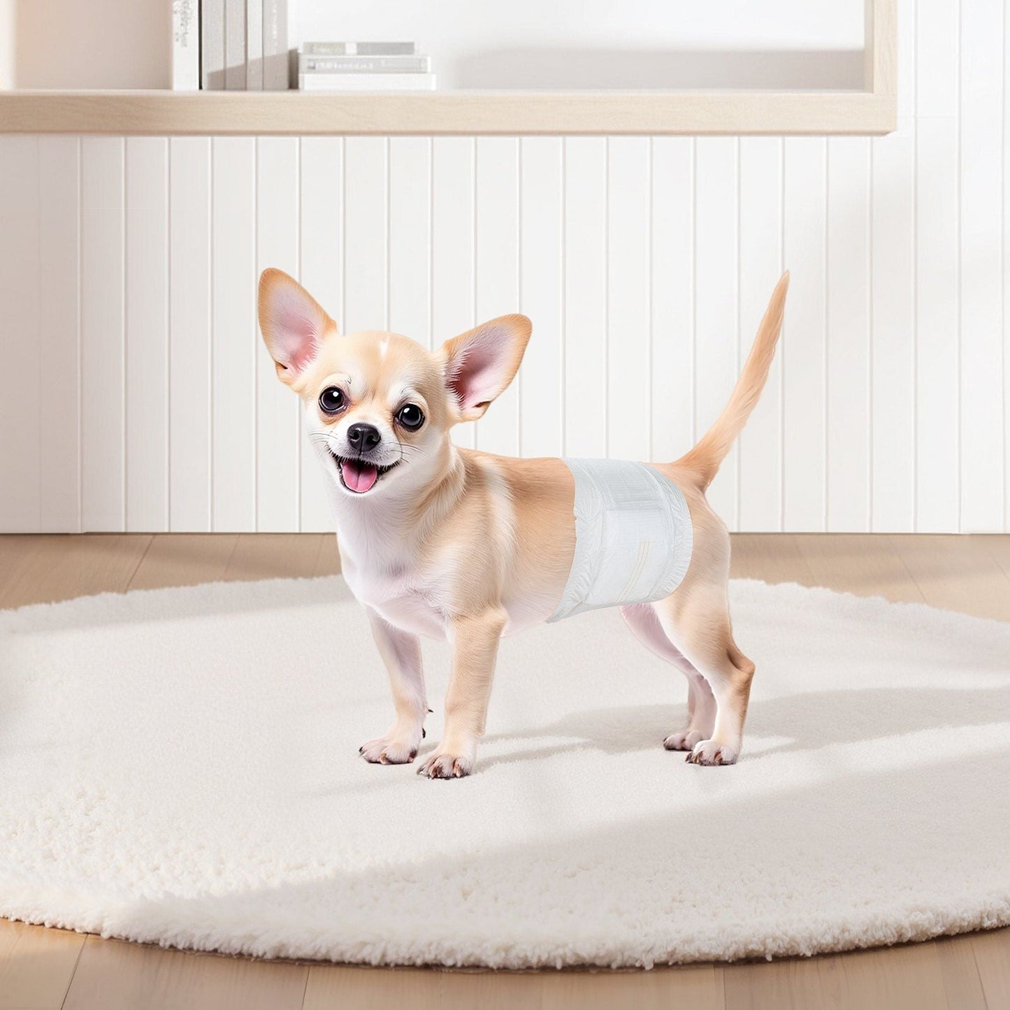 Disposable Male Dog Diapers Super Absorbent Male Dog Wrap XS Size 96 Count