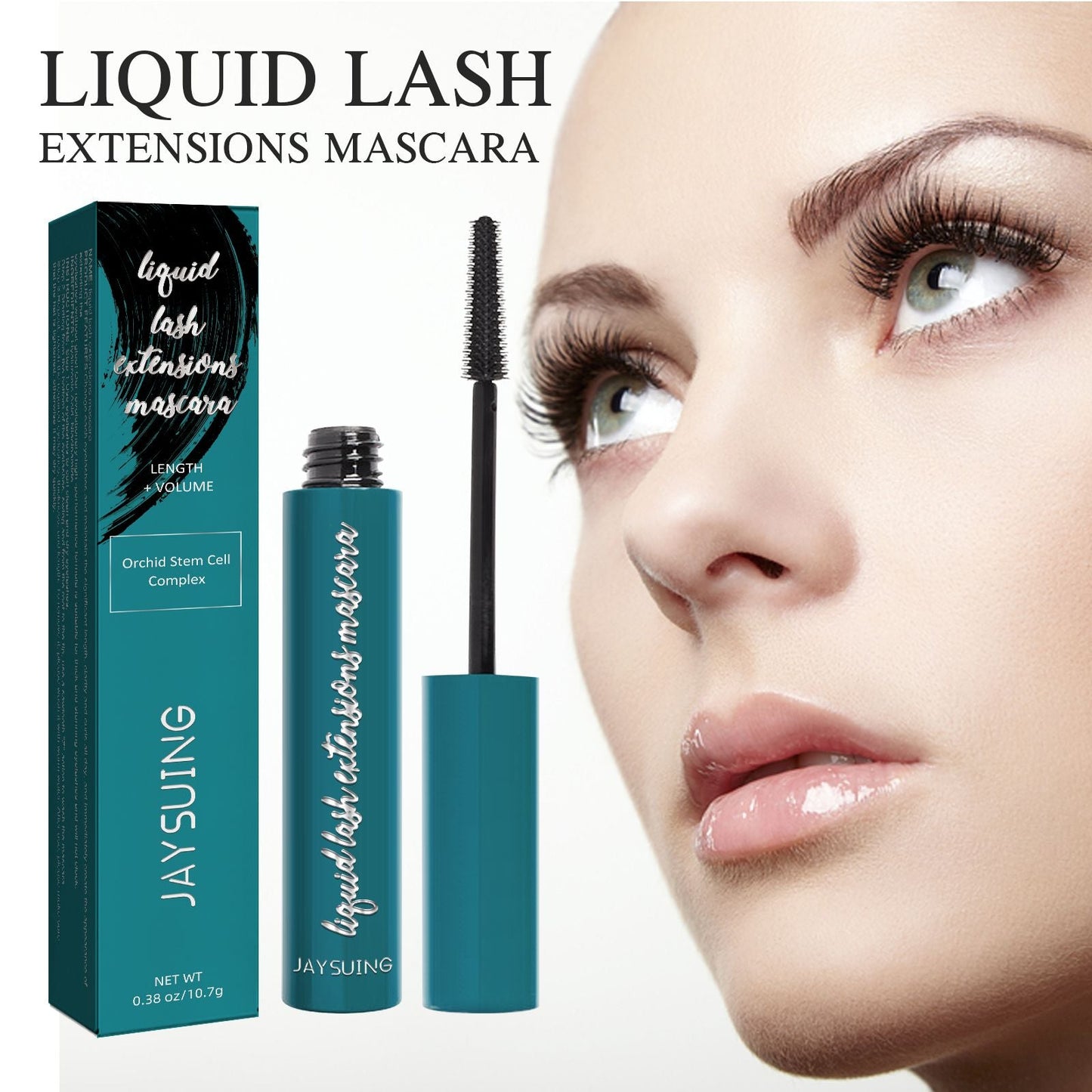 Jaysuing Mascara Cream, Long, Thin, Thick, Curling Eyelashes Will Hold The Makeup Naturally Without Blending Black Mascara